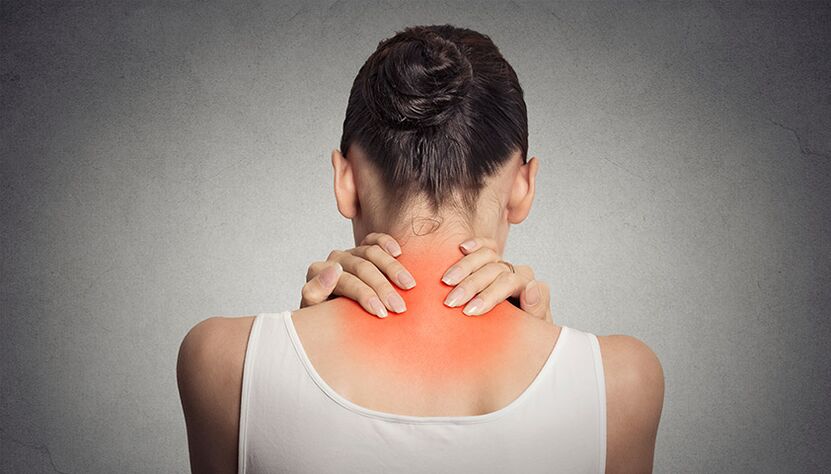 Cervical osteochondrosis accompanied by neck pain